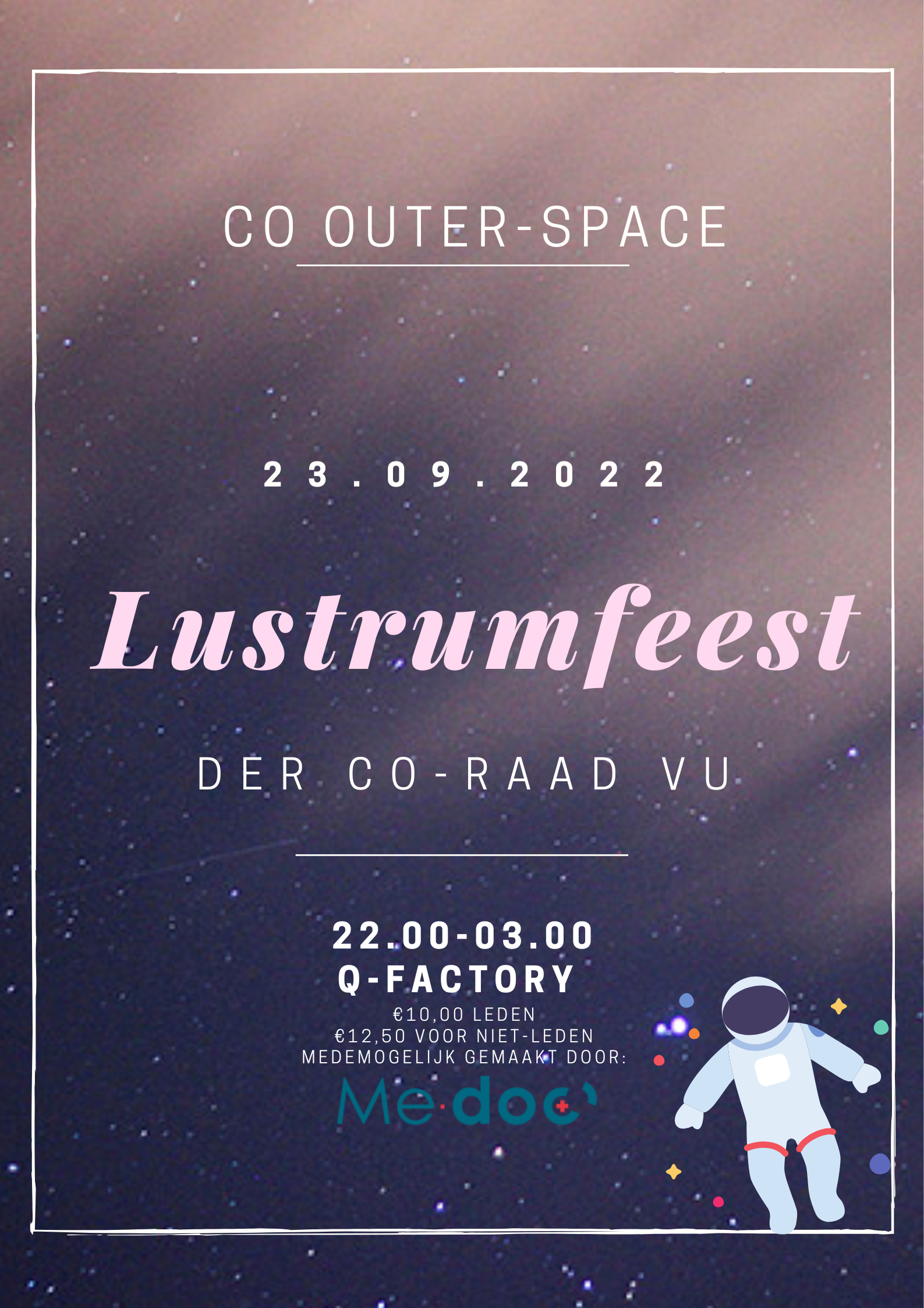 Lustrum feest: Co Outer Space